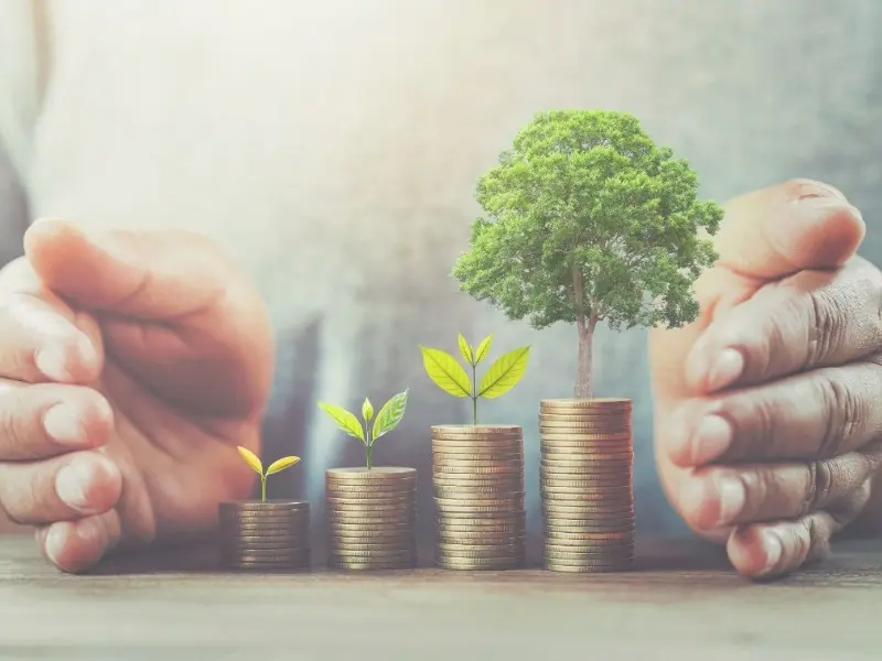 ⾦融資産の増加イメージ